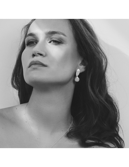 Etala Lush Earrings, minimal, handcrafted - Monom