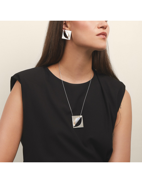 Etala Necklace Folded, minimal, handcrafted - Monom