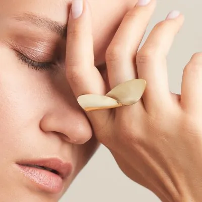 Etala Petal Minimal Ring, Handcrafted - Monom