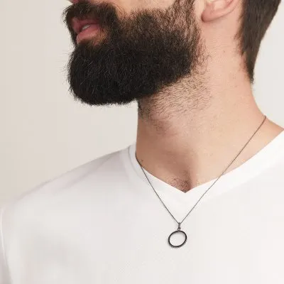 PLATTITUDE EMPTY Minimal Necklace, Handmade by Monom