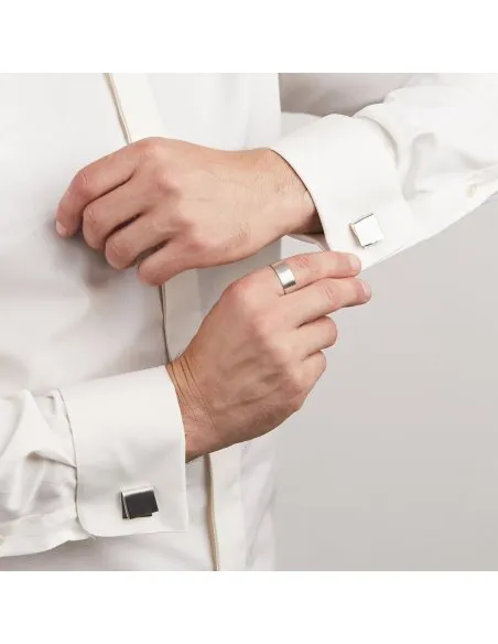 IMPERFECT FOLDED cufflinks Minimalist, handcrafted - Monom