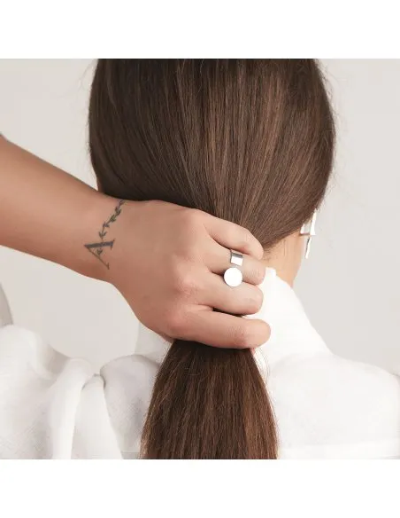 Inel PLATTITUDE OPEN CIRCLE Minimal, realizat manual. - Monom