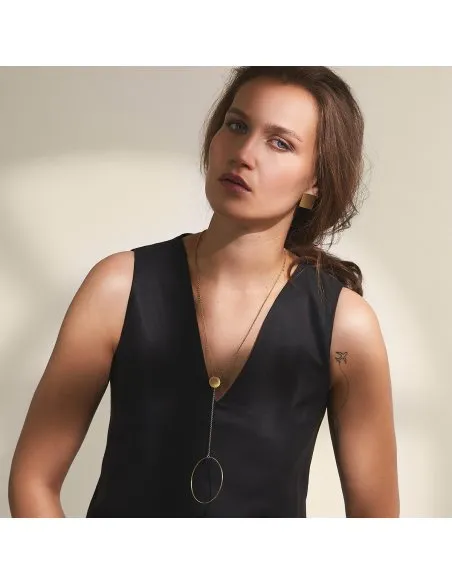 PLATTITUDE CIRCLE necklace Minimalist, handcrafted - Monom