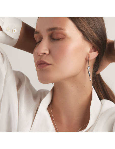 ONIA Slim Minimal Earrings, Handmade by Monom