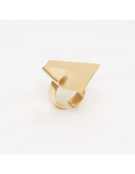 IMPERFECT SQUARE ring Minimalist, handcrafted - Monom