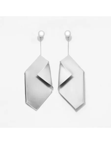 Cercei IMPERFECT LEAF Minimal, realizati manual - Monom