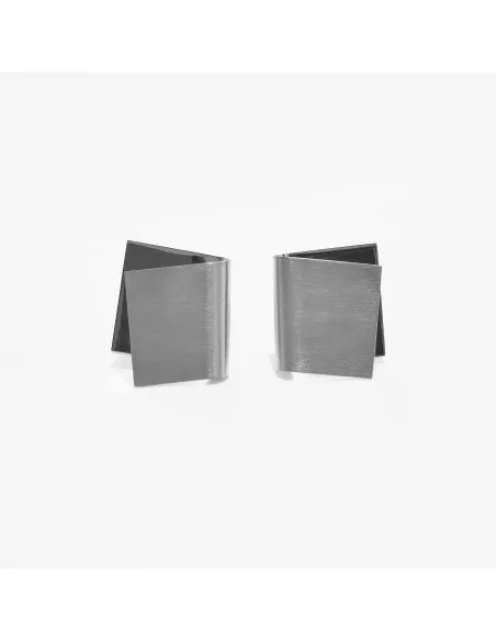 IMPERFECT FOLDED cufflinks Minimalist, handcrafted - Monom