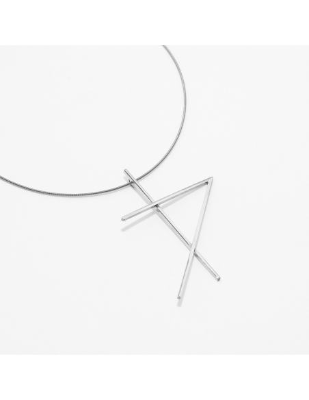 ALPHABET RHYTHM necklace Minimalist, handcrafted - Monom