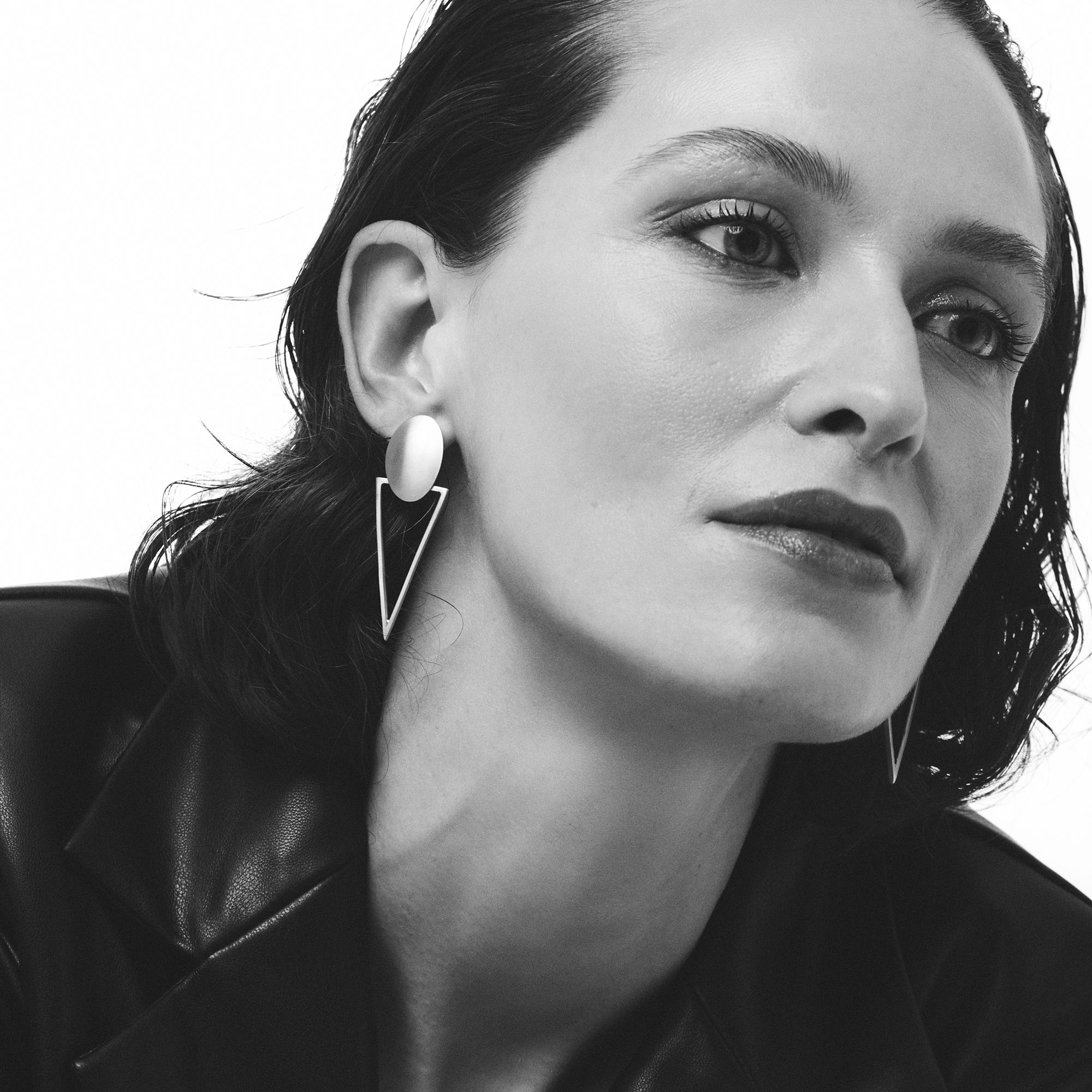 RHEA earrings Minimalist, handcrafted - Monom 2