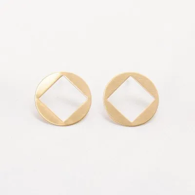 PLATTITUDE earrings Minimalist, handcrafted - Monom