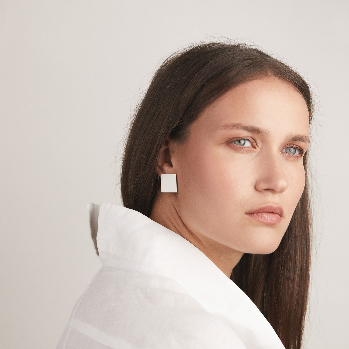 PLATTITUDE earrings Minimalist, handcrafted - Monom 2