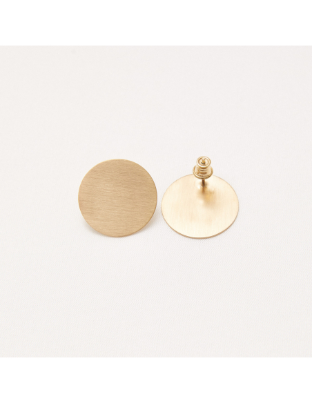 PLATTITUDE earrings Minimalist, handcrafted - Monom