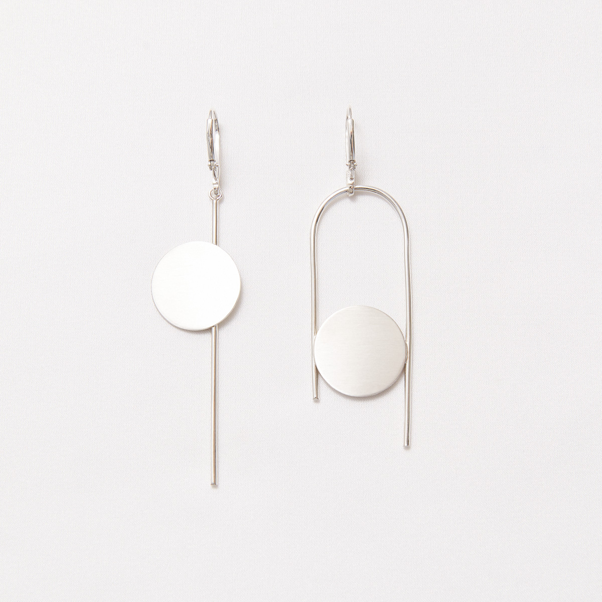 PLATTITUDE earrings Minimalist, handcrafted - Monom