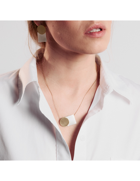 PLATTITUDE SQUARE Small Minimal Choker, Handmade by Monom